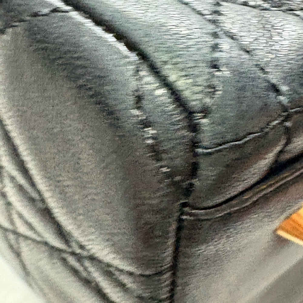 Lady Dior Medium Black Quilted Satchel with Gold Accents - Picture 10 of 16